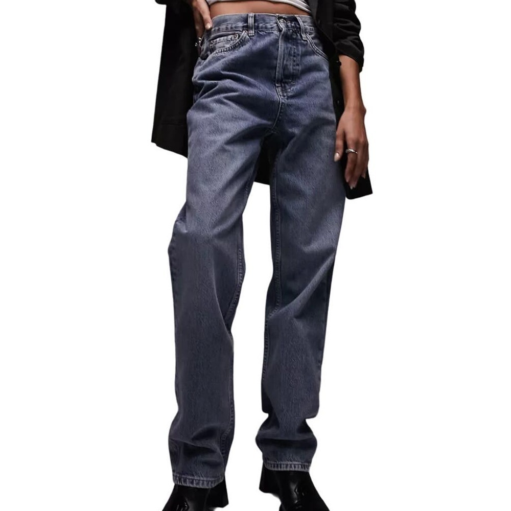 Topshop Dad Jeans in Mid Blue, Size 32X34​​​​​​